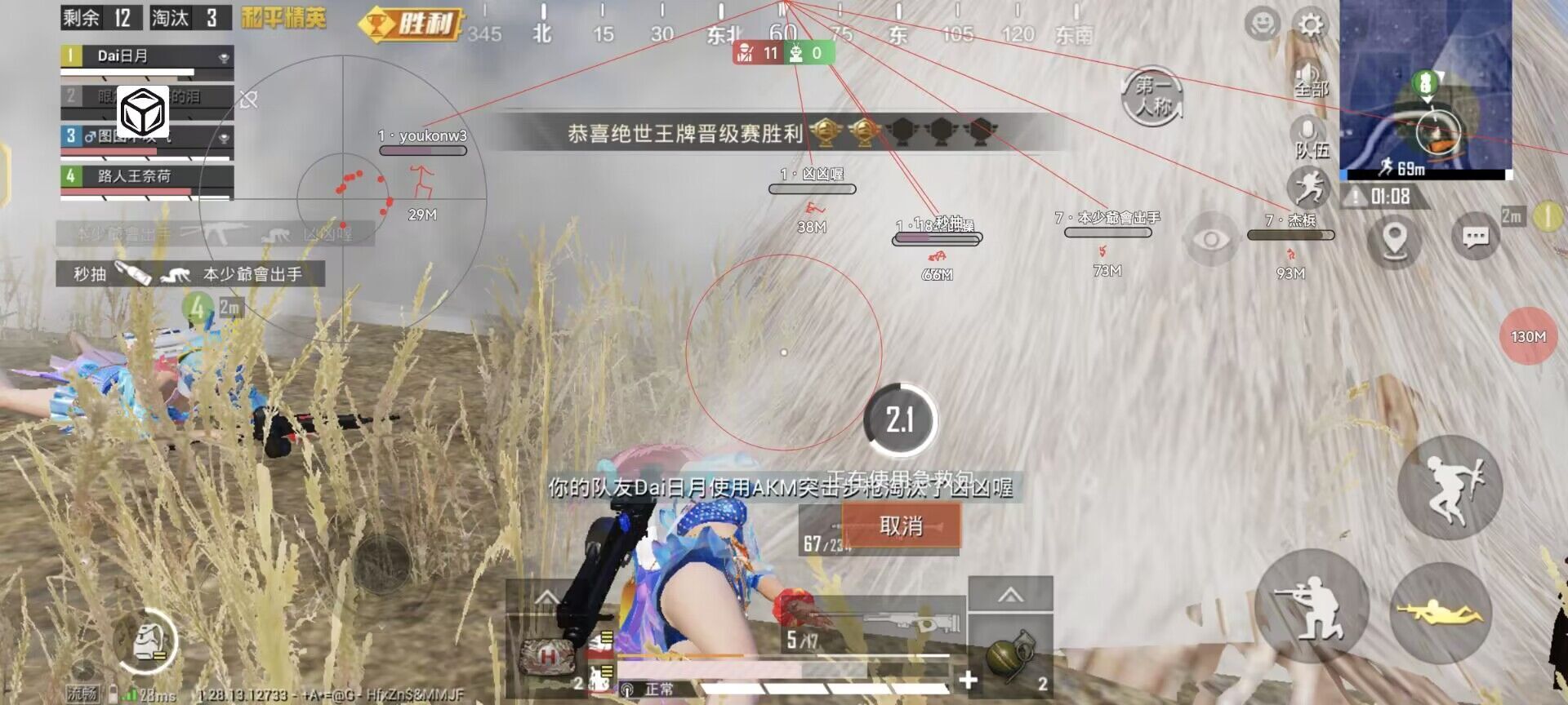 和平【涂山红红】辅助轻便直装工具，重现丝滑畅快体验